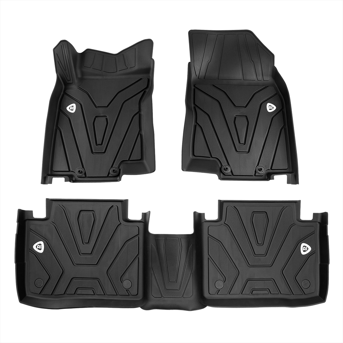 MAT-RGE14A-MP 3 Piece 2 Front & 1 Back Floor Mats with Logo for 2014-2020 Nissan Rogue