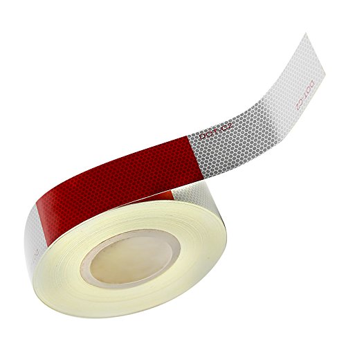 Tpe-dot005 2 In. X 164 Ft. Red & White Dot-c2 Reflective Safety Tape