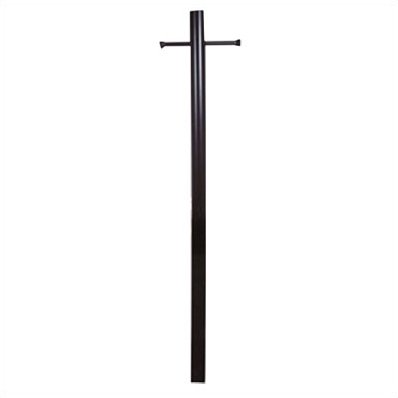 400-brz Smooth Aluminum Direct Burial Post With Ladder Rest, Hand Rubbed Bronze - 7 Ft.