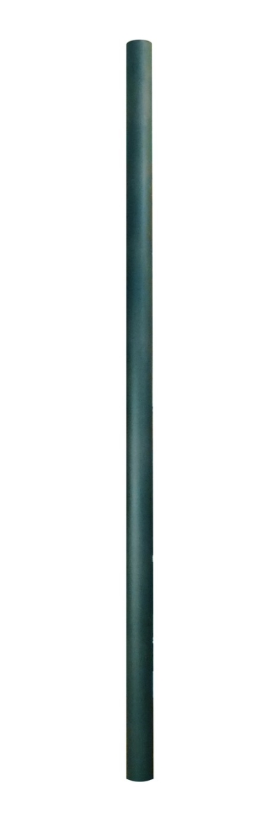 390-vg Smooth Aluminum Direct Burial Post, Verde Green - 7 Ft.