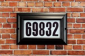 Sap-4220-blk Manor Lighted Address Plaque