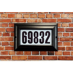 Sap-4230-blk Manor Lighted Address Plaque