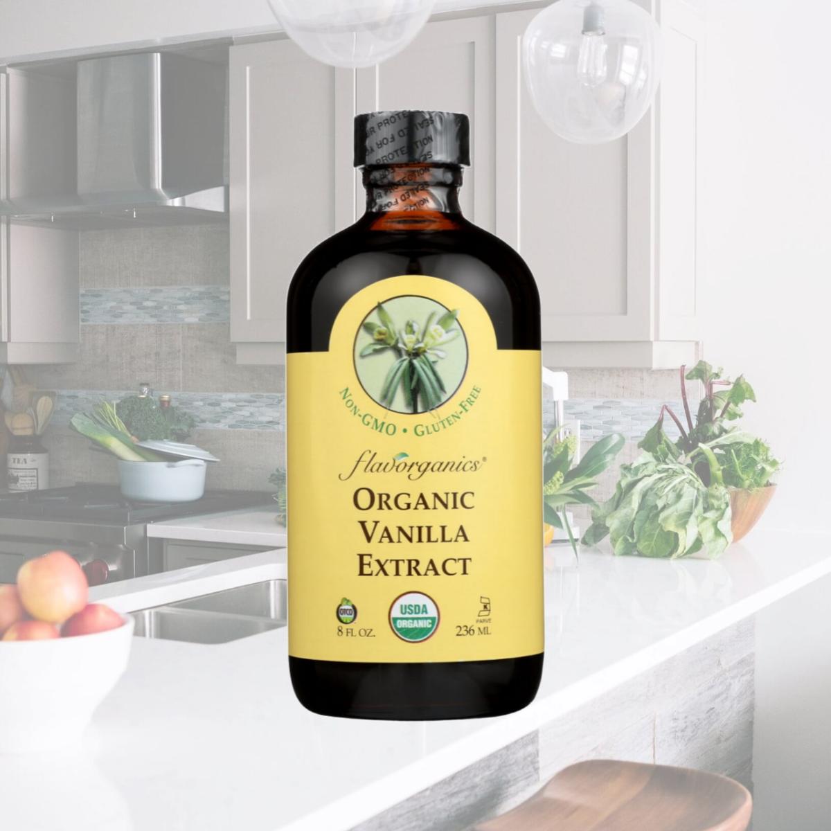 Picture of Flavorganics organic Extract Pure Vanilla 8-Ounce Bottle