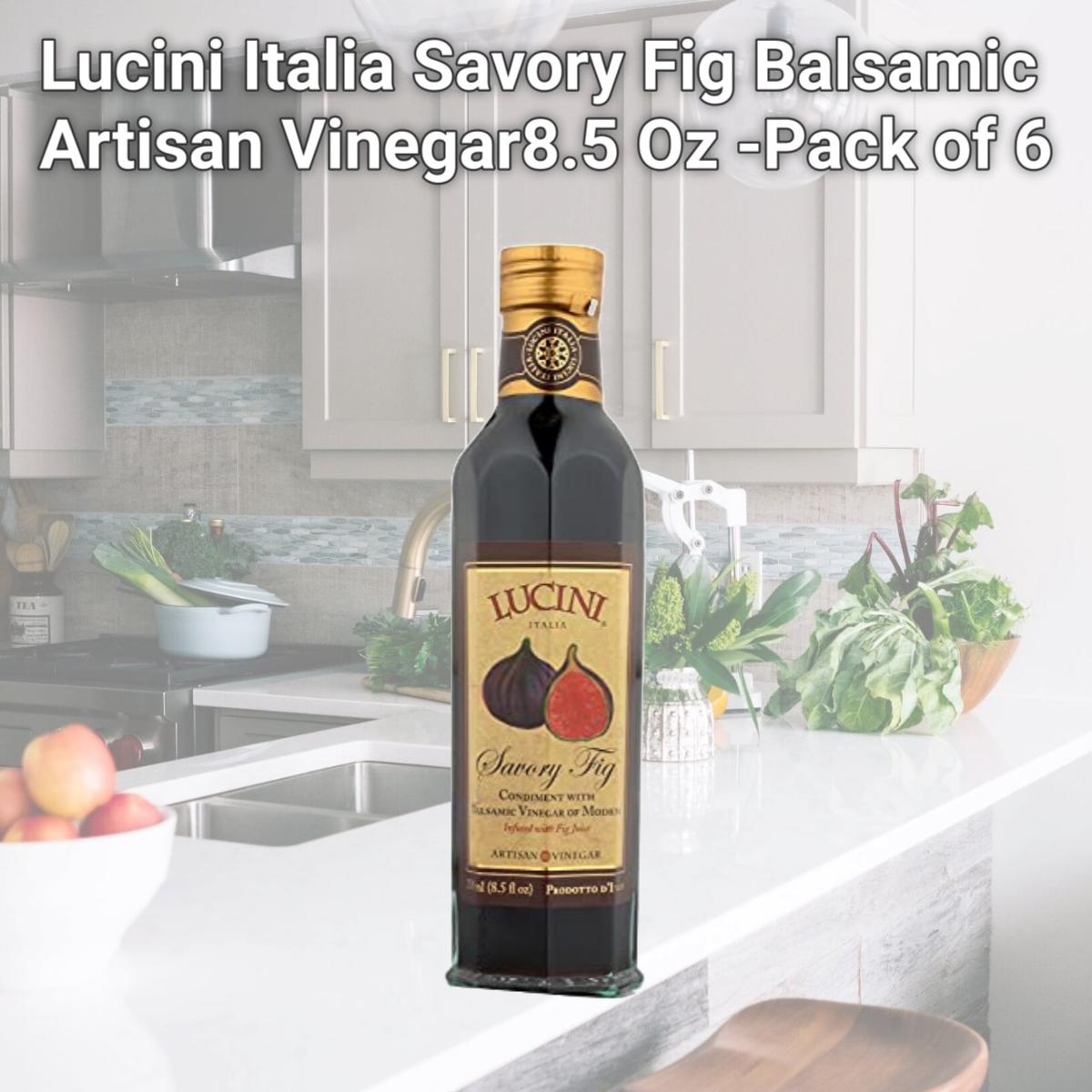 Picture of Lucini Italia Savory Fig Balsamic Artisan Vinegar8.5 Oz -Pack of 6