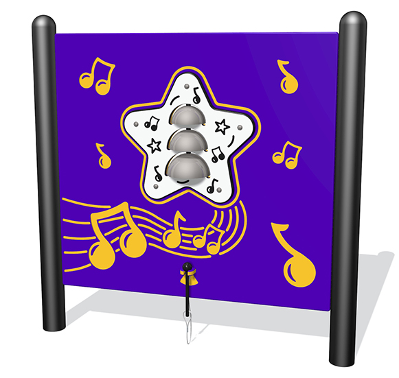 922-214-f Plastic Free-standing Musical Bells Play Panels