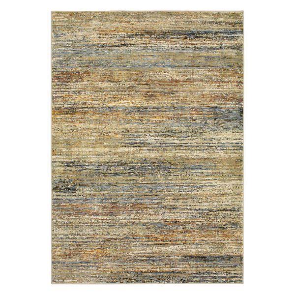 A8037j200300st 6 Ft. 7 In. X 9 Ft. 6 In. Rectangle Atlas Area Rug, Gold & Green