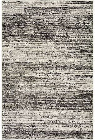 A8037g076365st 2 X 12 Ft. 6 In. Atlas Area Rug, Ash & Charcoal