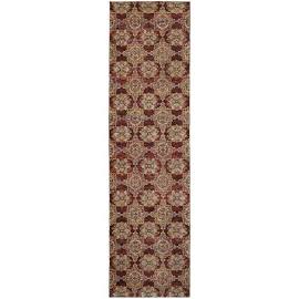 A6883a076365st 2 X 12 Ft. 6 In. Andorra Area Rug, Red & Gold