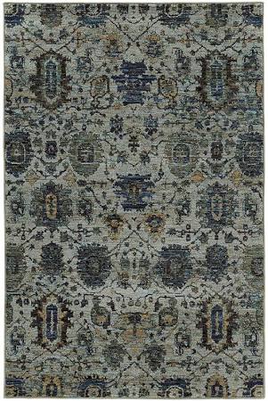 A7120a076365st 2 X 12 Ft. 6 In. Andorra Area Rug, Blue & Navy