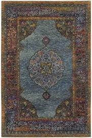 A7139a076365st 2 X 12 Ft. 6 In. Andorra Area Rug, Blue & Multicolor