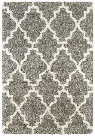 H092e9240rdst 7 Ft. 10 In. Henderson Round Shag Rug - Grey