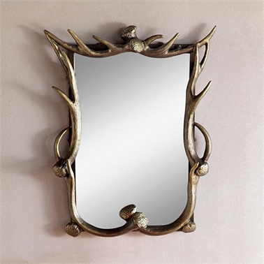 34668 Antler Wall Mirror - 25 X 20 X 3 In.