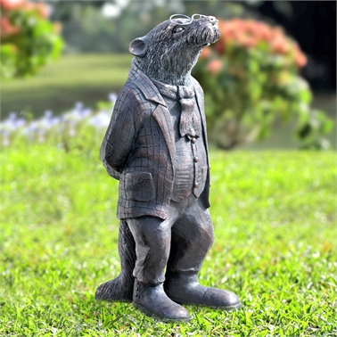 34731 Gentleman Mole Garden Sculpture - 26 X 13 X 11 In.