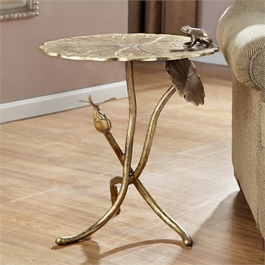UPC 725739347379 product image for 34737 Frog & Dragonfly End Table - 25.5 x 20 x 20 in. | upcitemdb.com