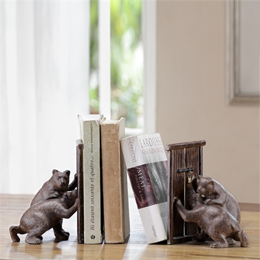 34758 Hungry Bear Pair Bookends - 8 X 6 X 5.5 In.