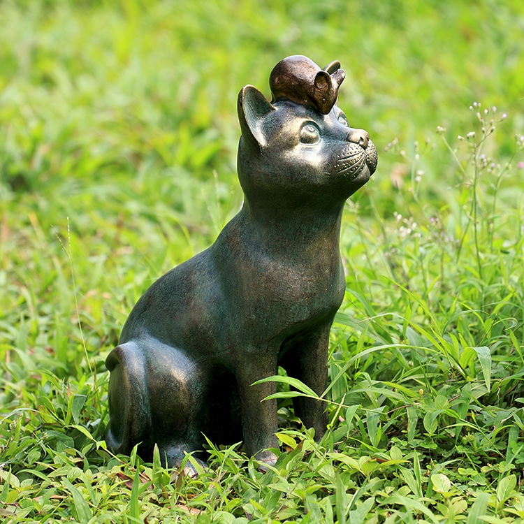 34946 Rivalry Garden Sculpture - Cat