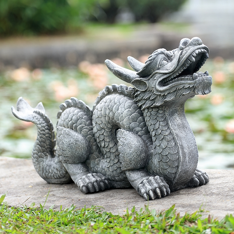 48152 Honorable Dragon Garden Sculpture