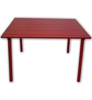 A2716r Table In A Bag Low Aluminum Portable Table - Red, 16 X 27 X 27 In.