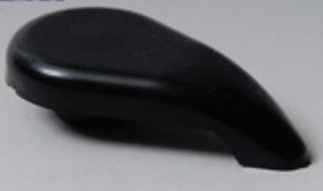 1 in. Top Access Notched Air Control Handle - Gray