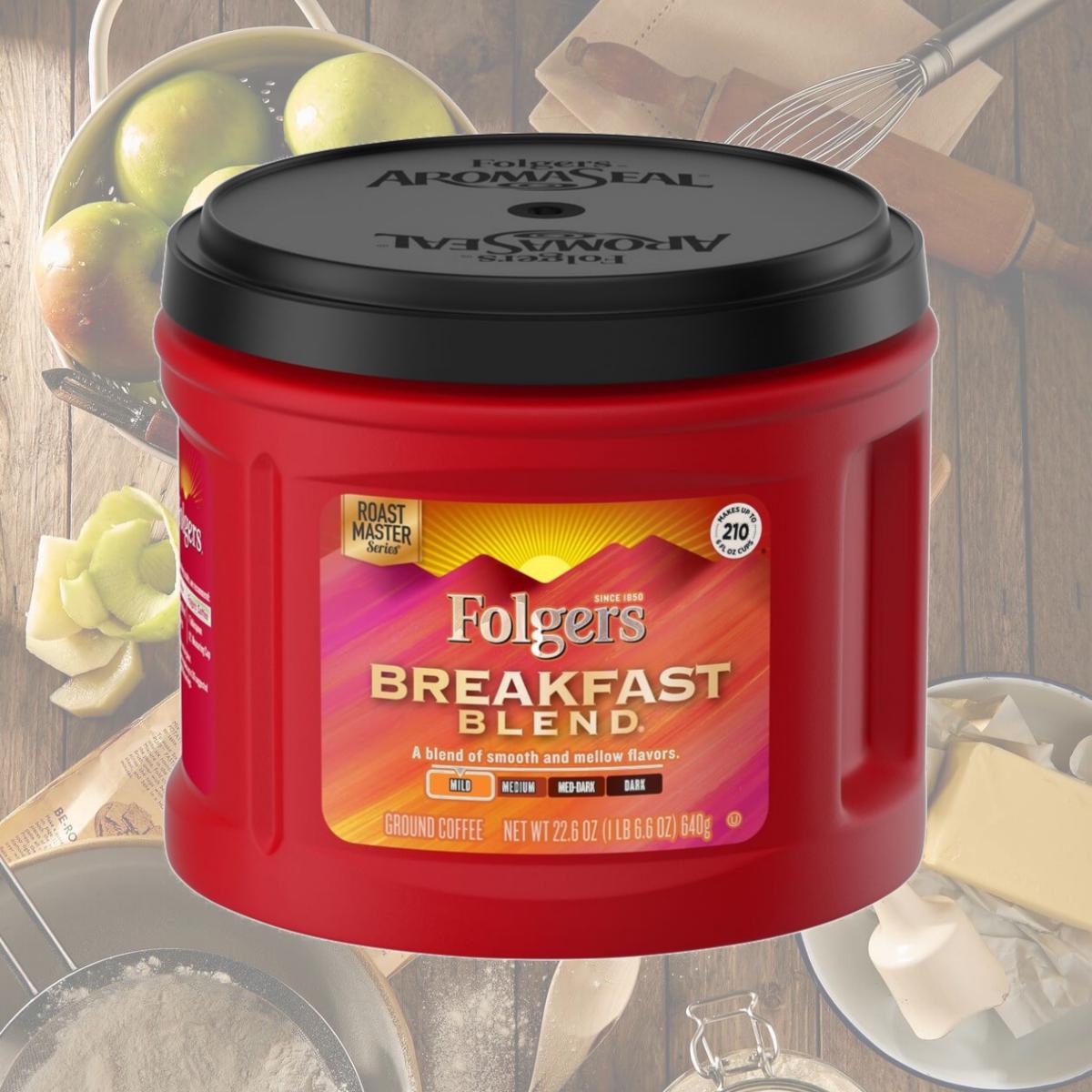 Picture of Folgers FOL30440 22.6 oz Ground Breakfast Blend Coffee