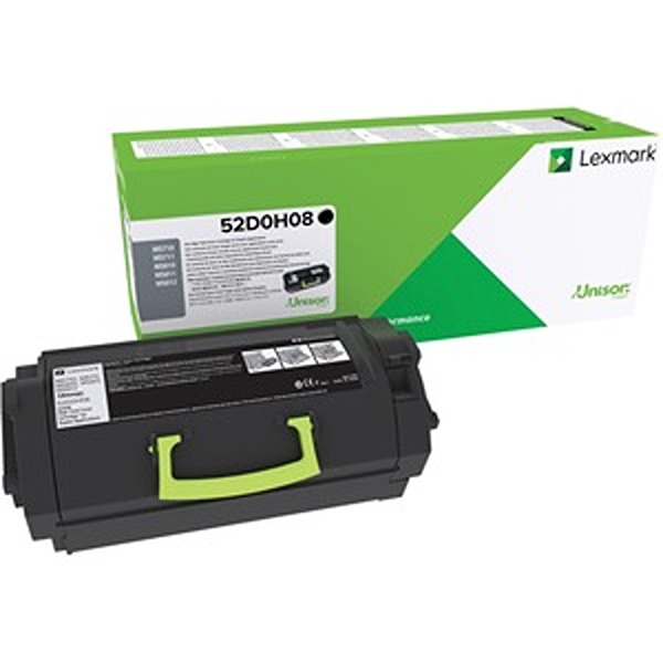 Lexmark LEX52D0H08 0.87 in. Original High Yield Laser Toner Cartridge, Black