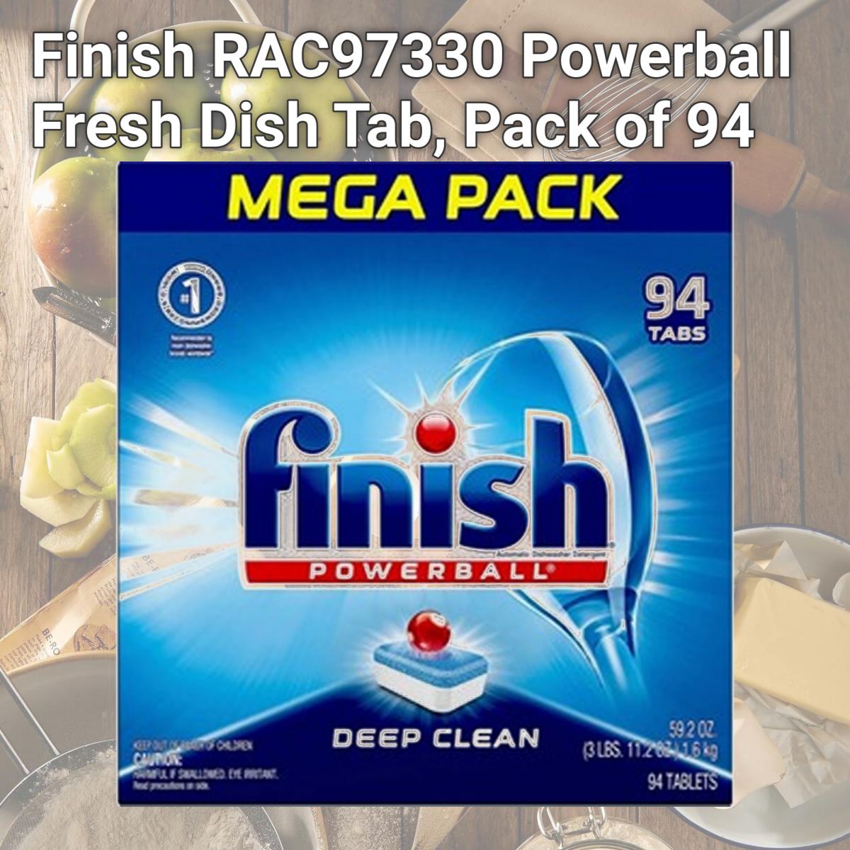 Picture of Finish RAC97330 Powerball Fresh Dish Tab, Pack of 94