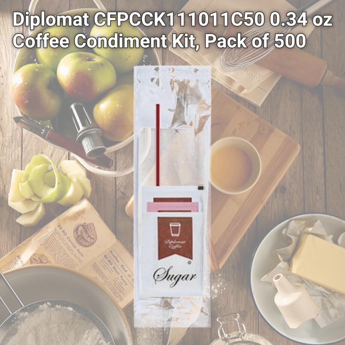 Picture of Diplomat CFPCCK111011C50 0.34 oz Coffee Condiment Kit, Pack of 500