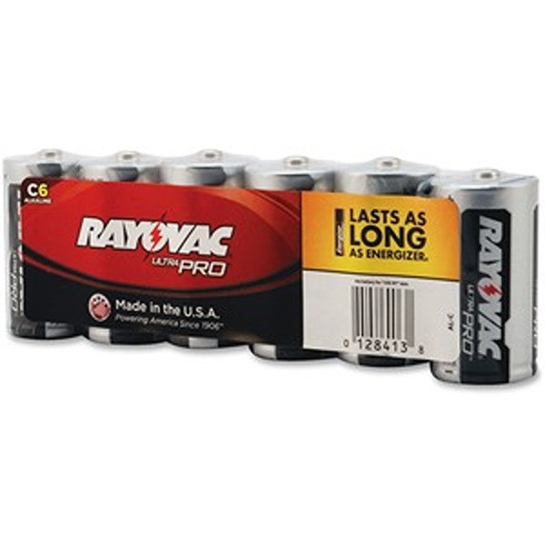 RAYALC6J Alkaline C Battery, Pack of 6