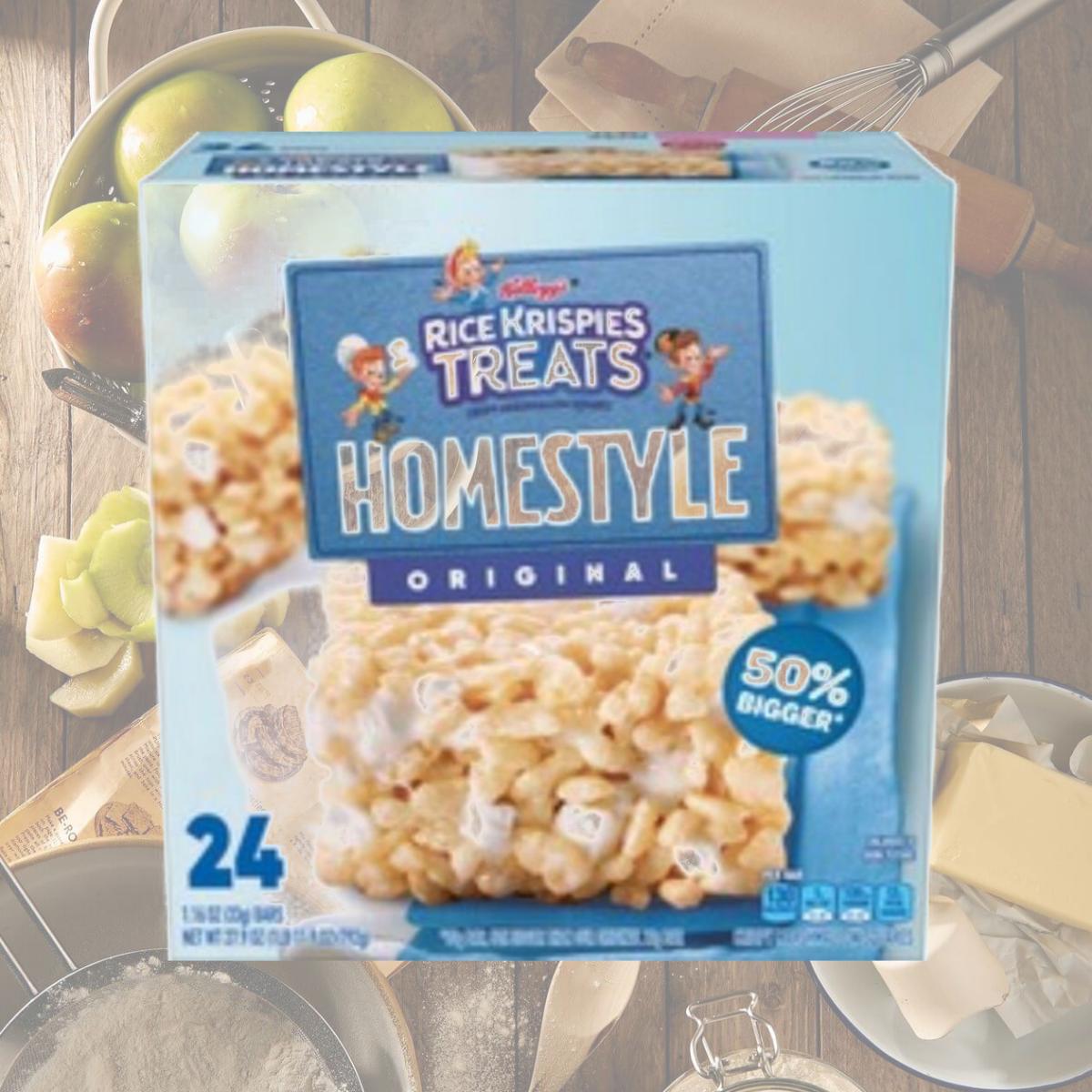 Picture of Kelloggs KEB27141 Rice Krispies Rice Krispies Treats Original Snack Bars, 24 Count - Pack of 24