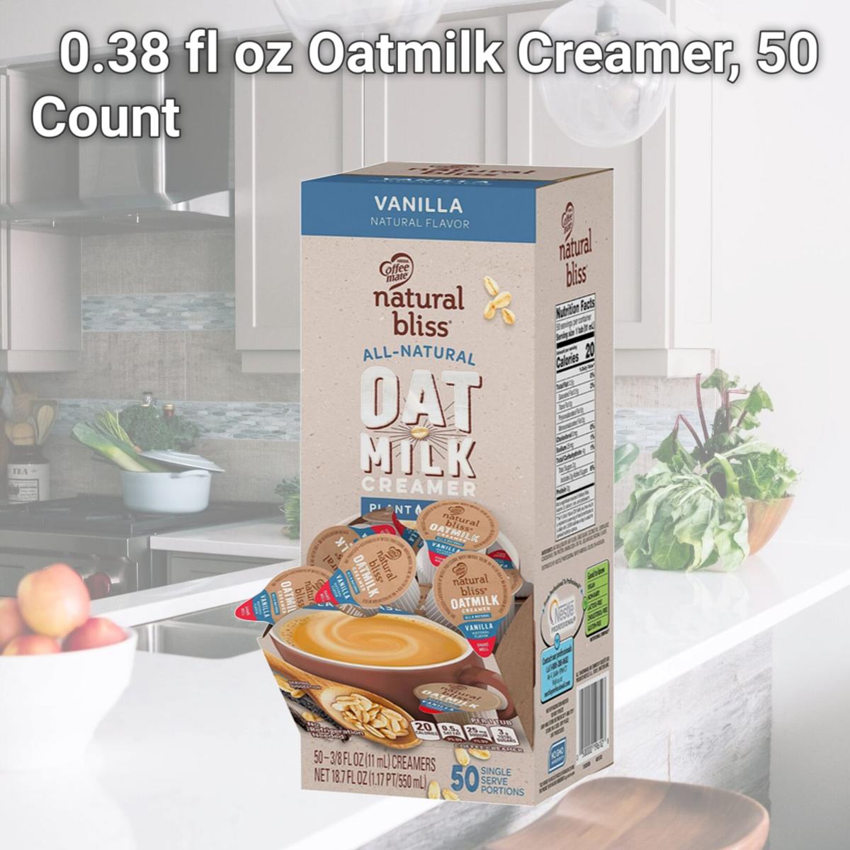 Picture of Nestle NES19891 0.38 fl oz Oatmilk Creamer, 50 Count
