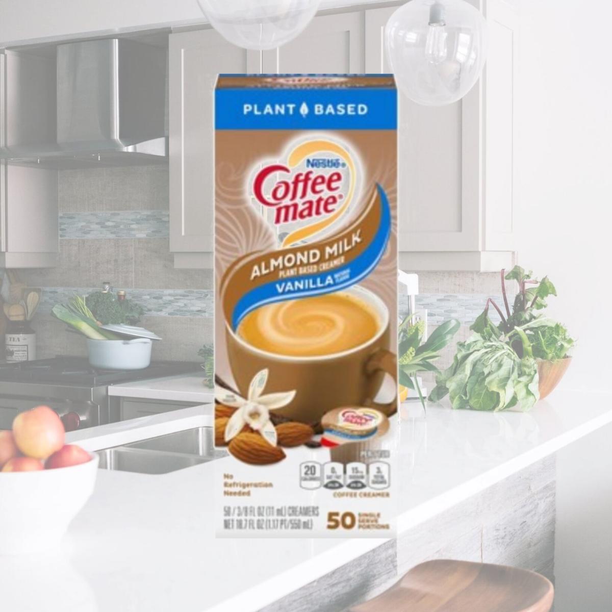 Picture of Nestle NES42258CT Coffee Mate Almond Milk Vanilla Liquid Creamer - 50 Count - Pack of 4