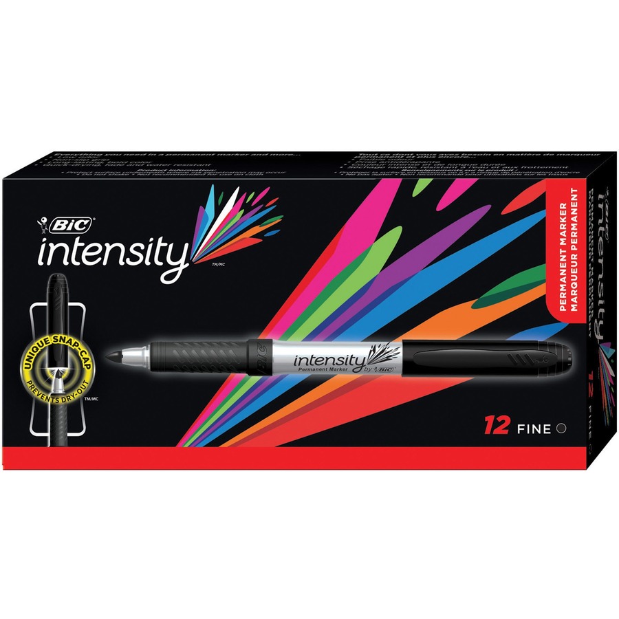 GPM11BKCT Mark-it Fine Point Permanent Marker, Black - Pack of 18