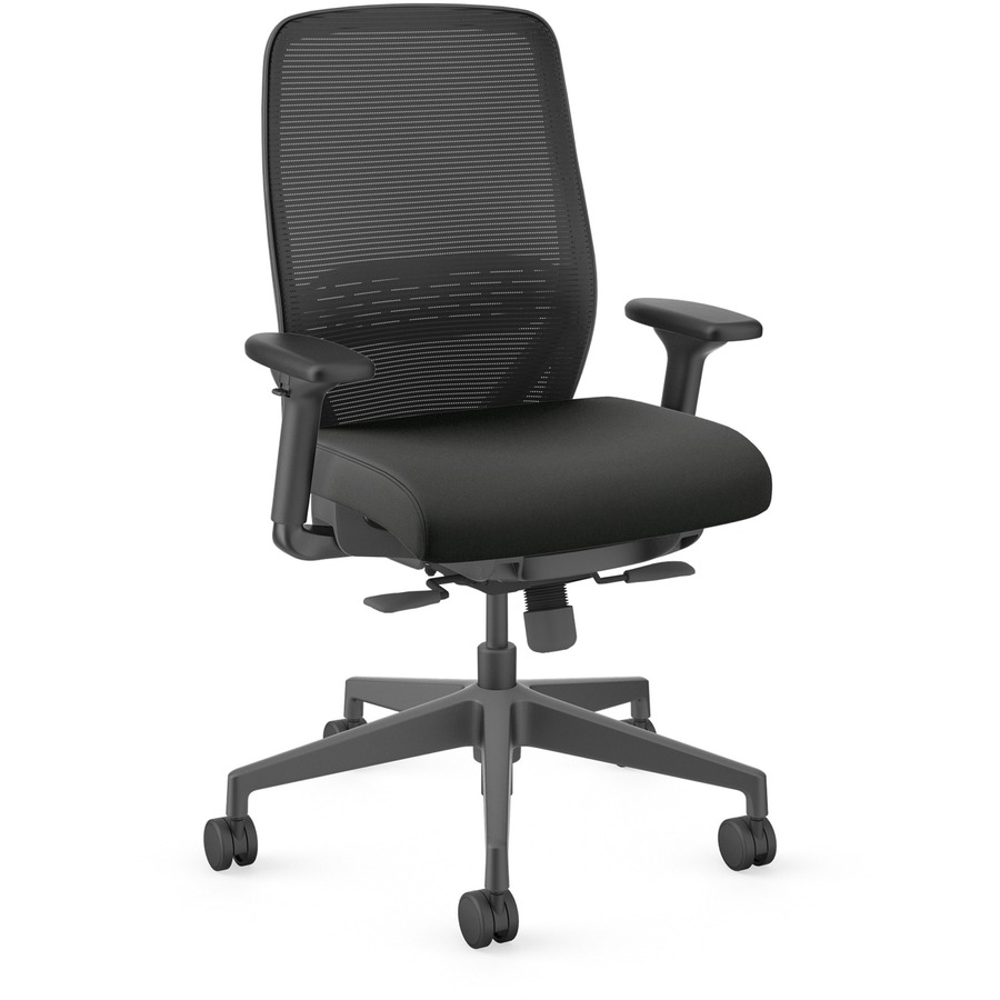 NR11SAMU10BT Nucleus Fabric Seat Task Chair, Black