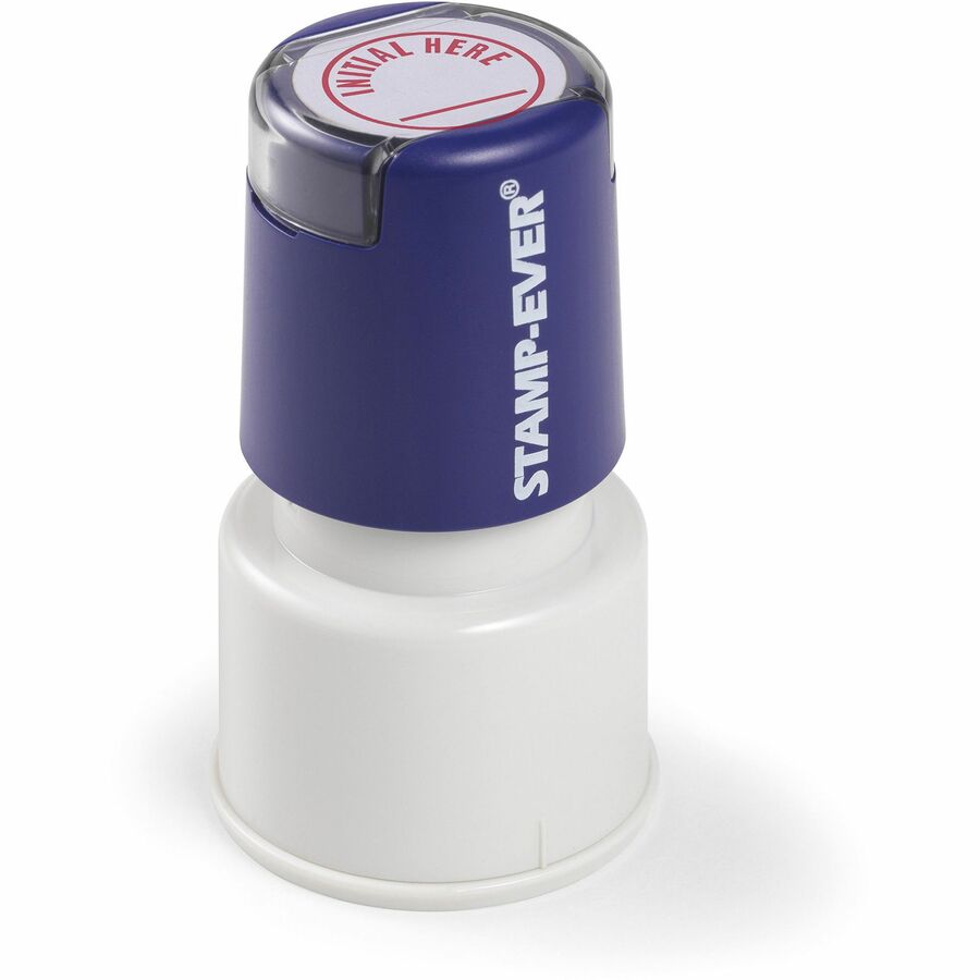 TDT5975 Stamp-Ever Pre-Inked Initial Here Stamp, Red
