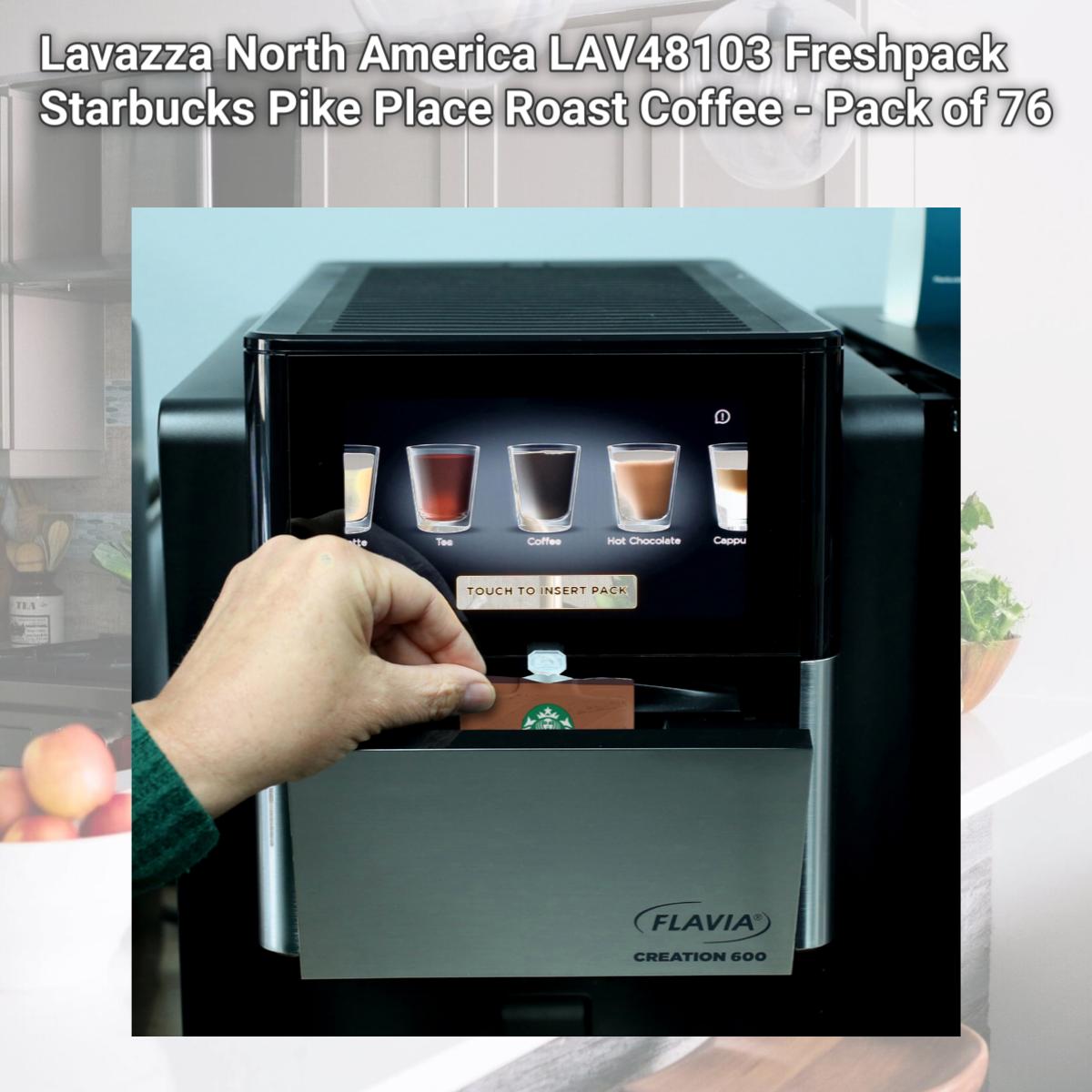 Picture of Lavazza North America LAV48103 Freshpack Starbucks Pike Place Roast Coffee - Pack of 76