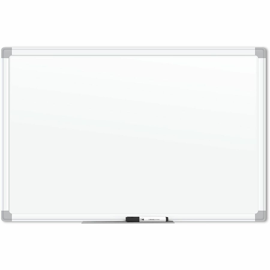 UBR4901U0001 72 x 48 in. White Aluminum Framed Magnetic Porcelain Steel Board