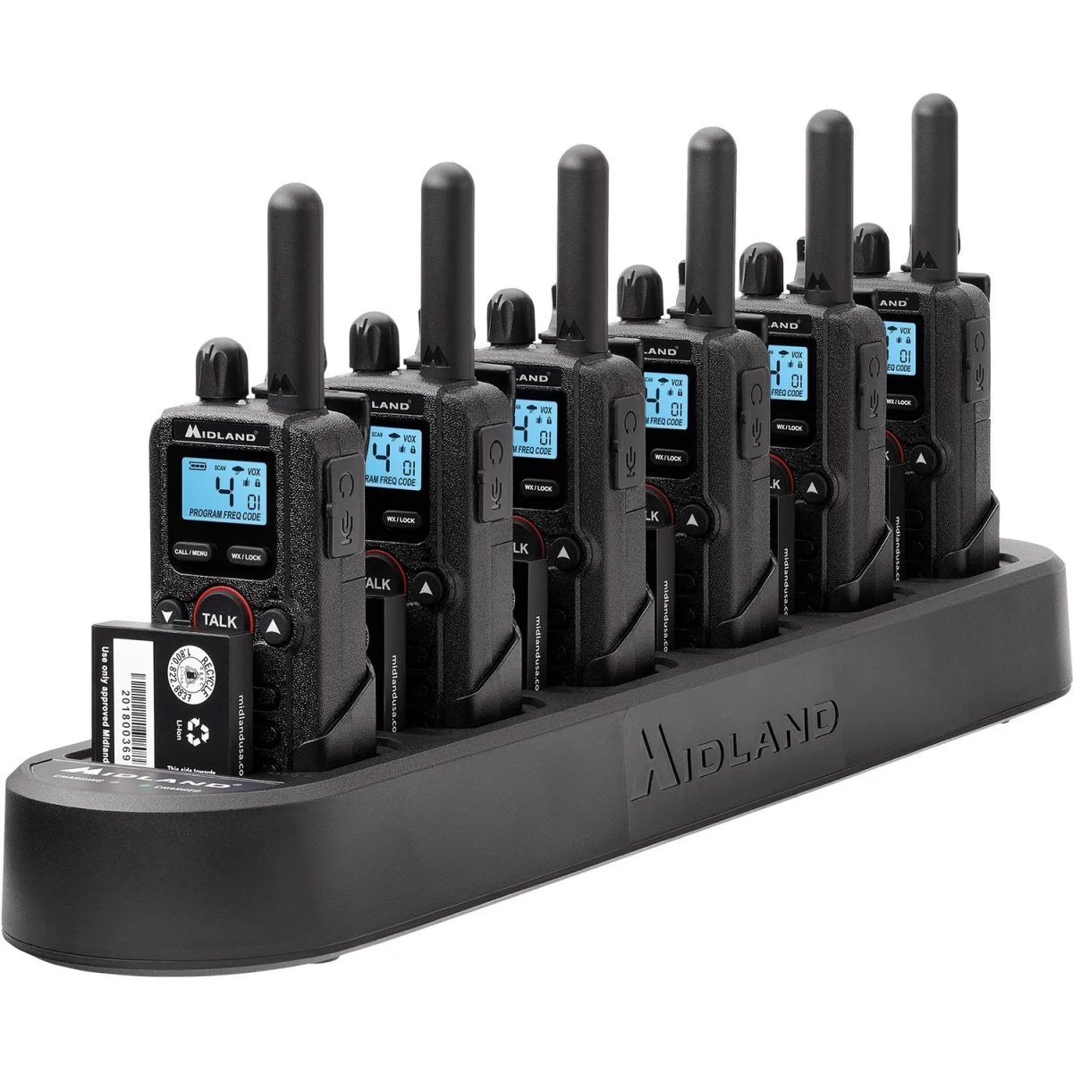 MROBR180X6BGC BizTalk On-Site Business Radio Bundle Pack with 4 Radio Channels & 142 Total Privacy Codes - Gray - Pack of 6