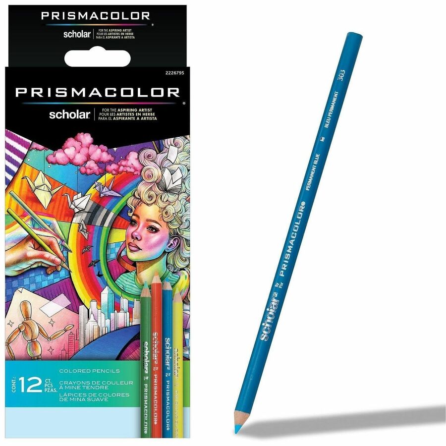 Sharpie SAN2226795 Scholar Pencils, Assorted Color - Pack of 12