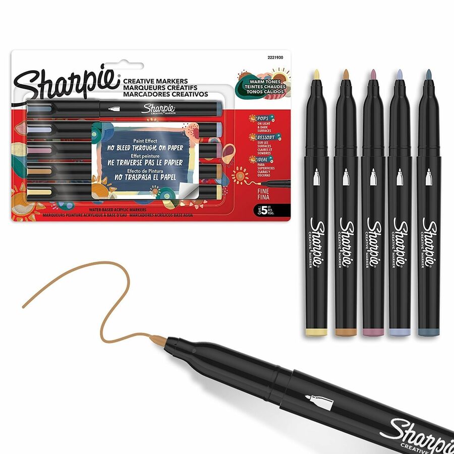 Sharpie SAN2221930 Sharpie Fine Create Marker - Pack of 5