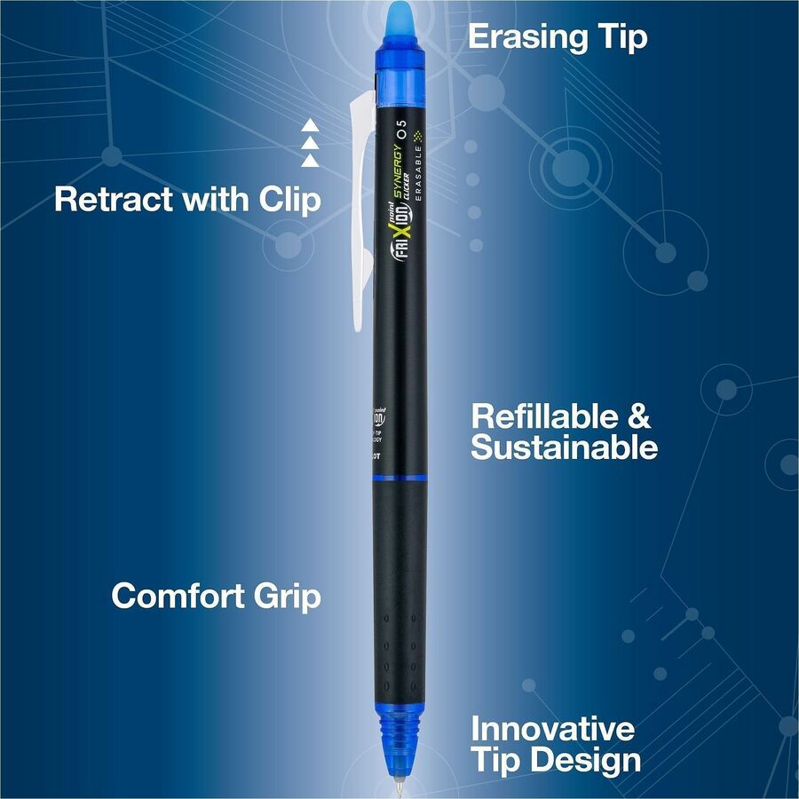 PIL21921 FX Synthetic Gel Pen, Blue, Extra Fine - Pack of 36