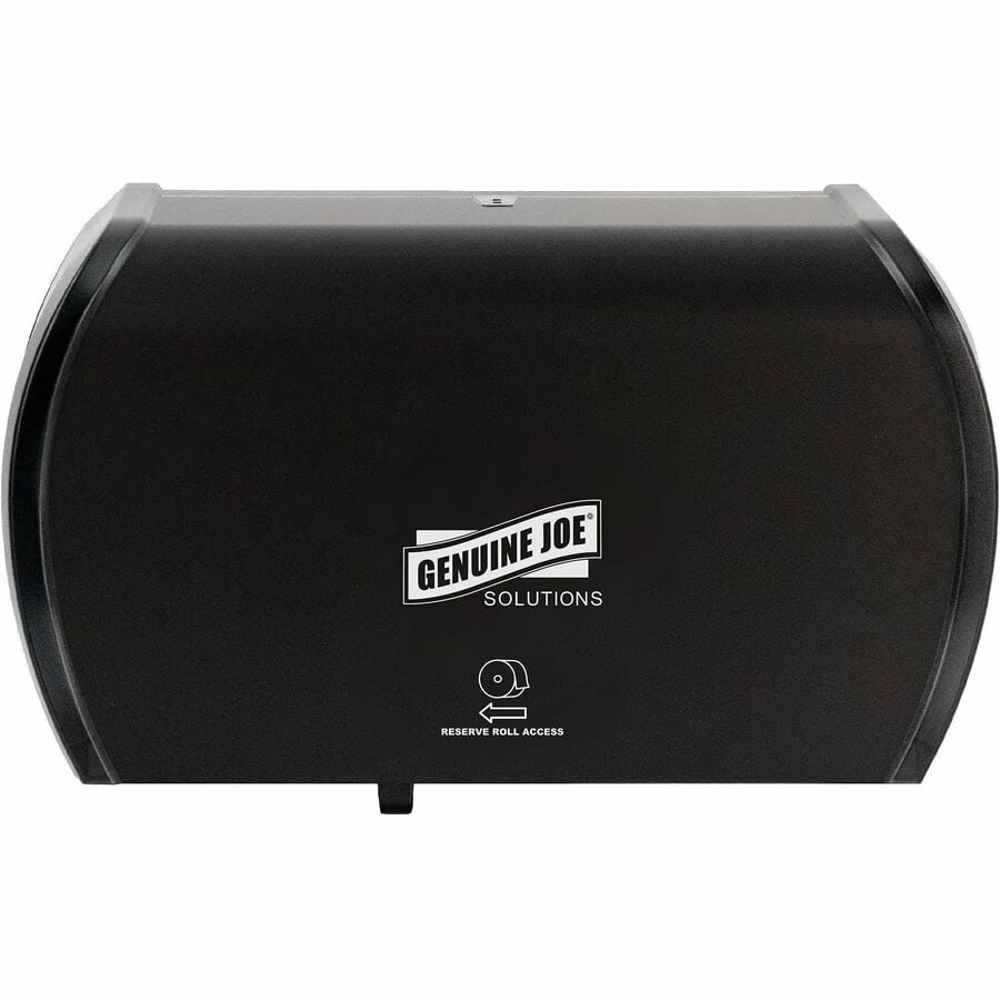GJO98212 Side-by-Side Bath Tissue Dispenser, Black