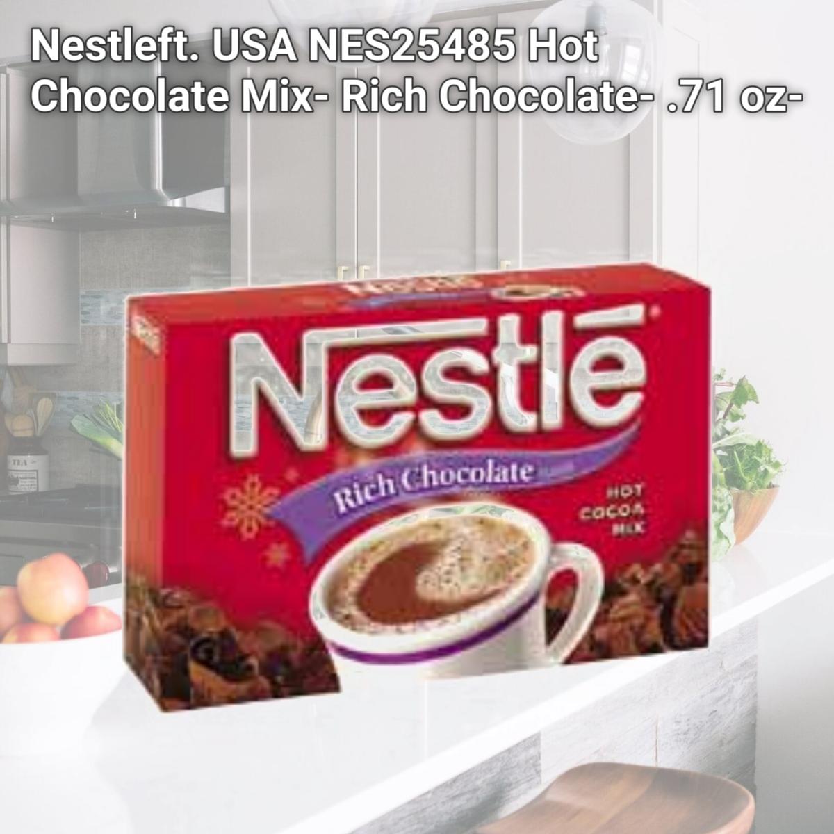Picture of Nestleft. USA NES25485 Hot Chocolate Mix- Rich Chocolate- .71 oz- 