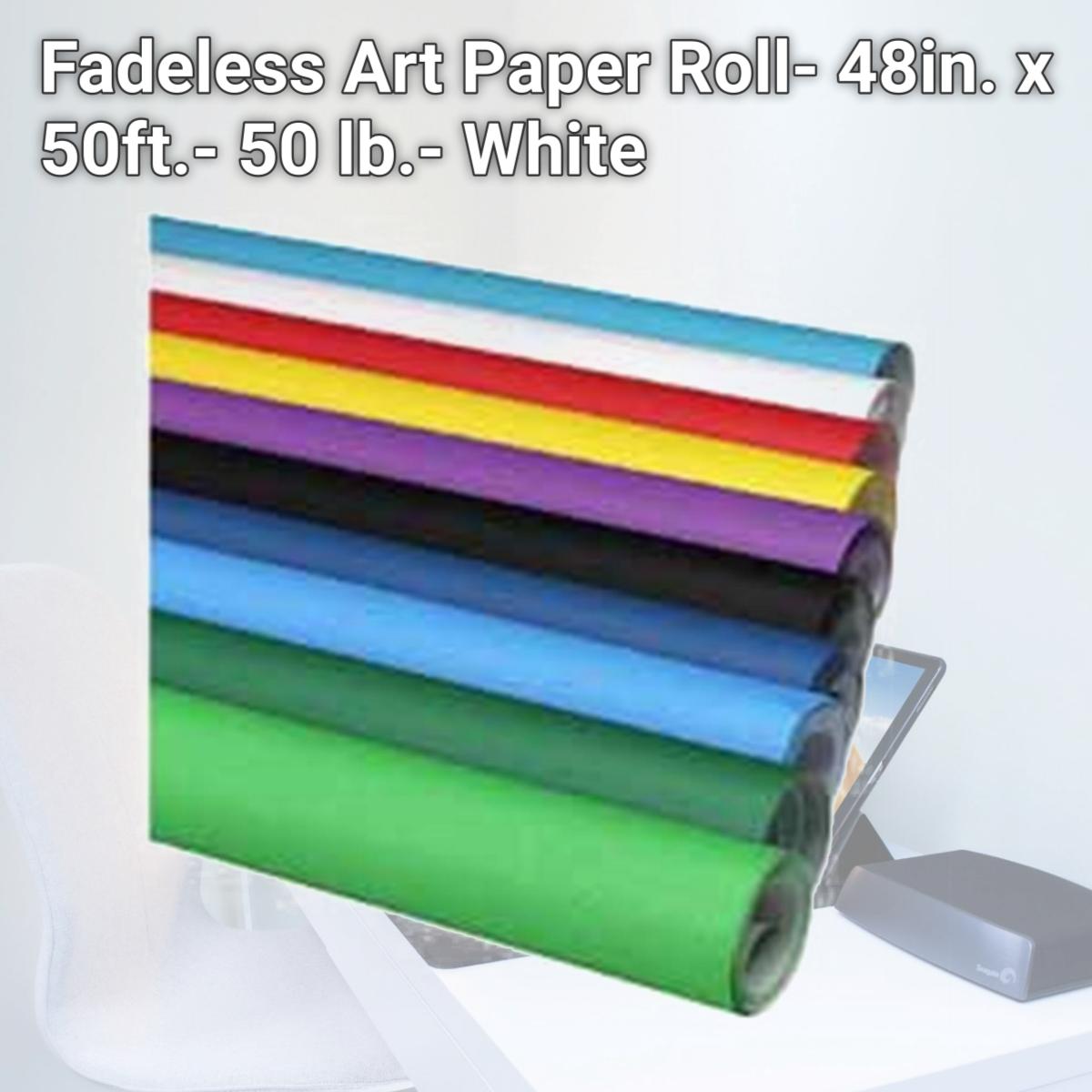 Picture of Pacon Corporation PAC57015 Fadeless Art Paper Roll- 48in. x 50ft.- 50 lb.- White