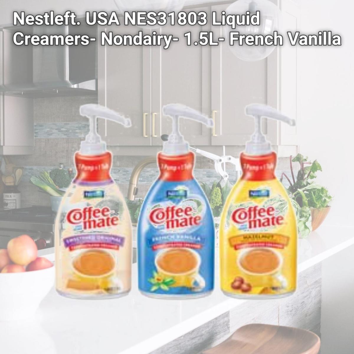 Picture of Nestleft. USA NES31803 Liquid Creamers- Nondairy- 1.5L- French Vanilla