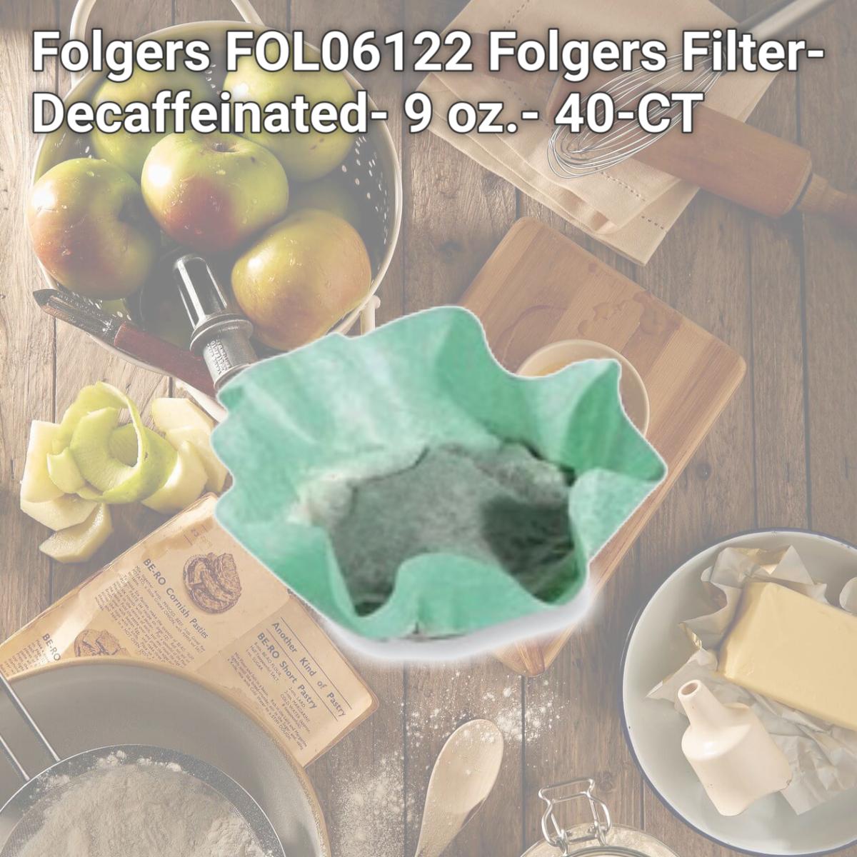 Picture of Folgers FOL06122 Folgers Filter- Decaffeinated- 9 oz.- 40-CT