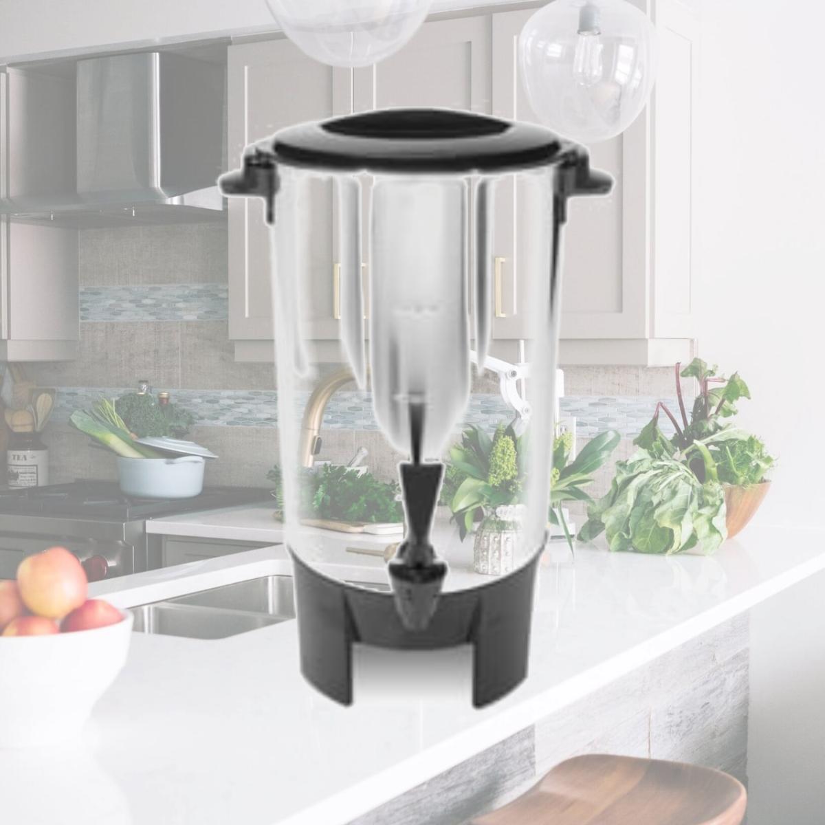Picture of CoffeePro CFPCP30 30 Cup Urn- w- Filter Basket- 10in.x10in.x15in.- 3 Prong- STST