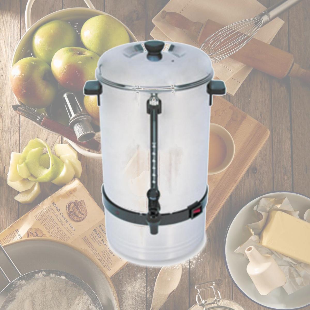 Picture of CoffeePro CFPCP80 Urn-Coffeemaker- 80-Cup- 14in.x18-.50in.x24in.- Stainless Steel