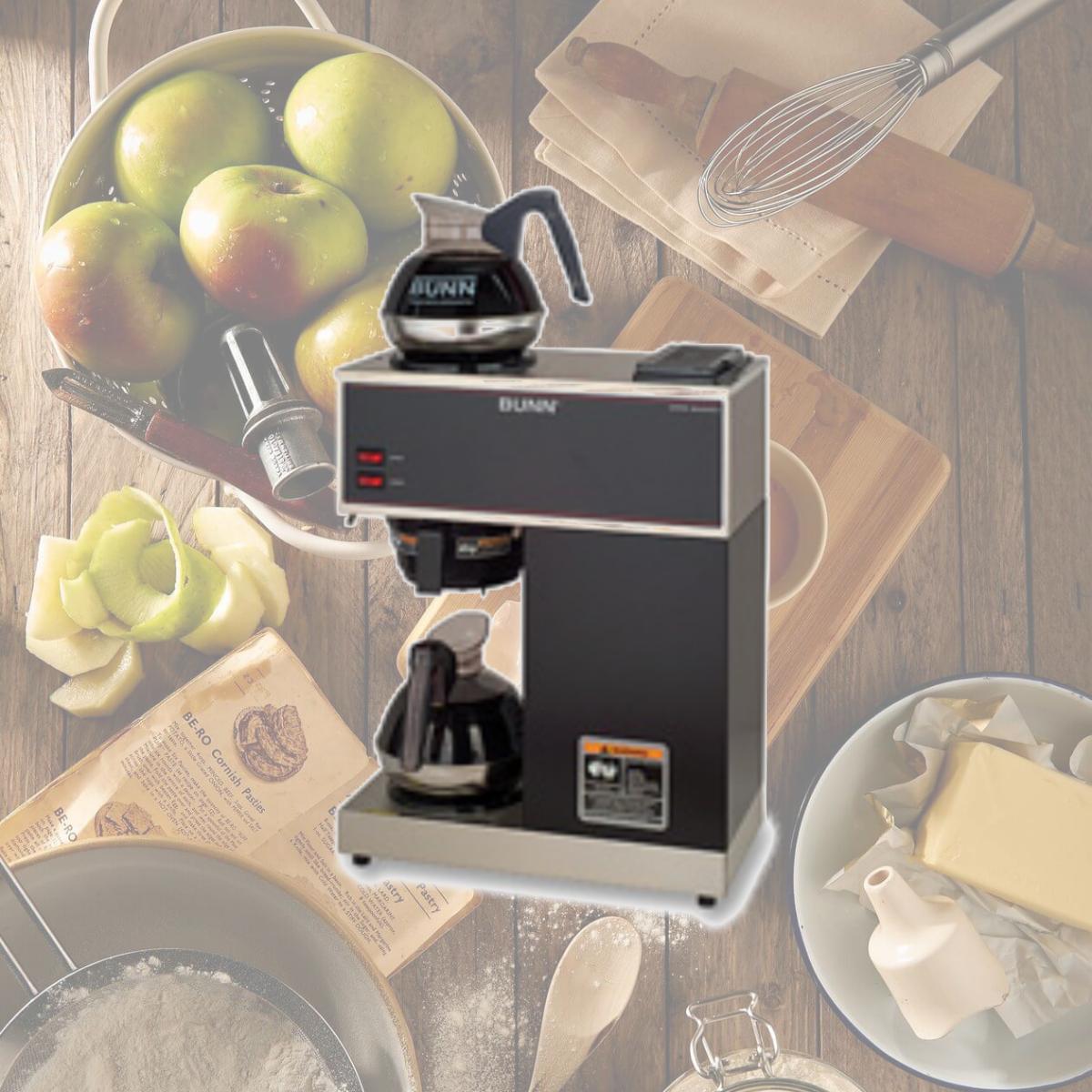 Picture of Bunn-O-Matic Corporation BUNVPR 2-Warmer Coffee Brewer- 16in.x8in.x20in.- Stainless Steel-Black