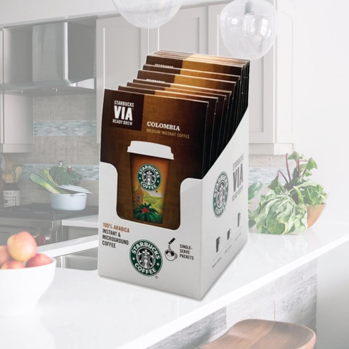 Picture of Starbucks SBK11019881 Ready Brew Colombia Coffee  3.3 grams  8- BX