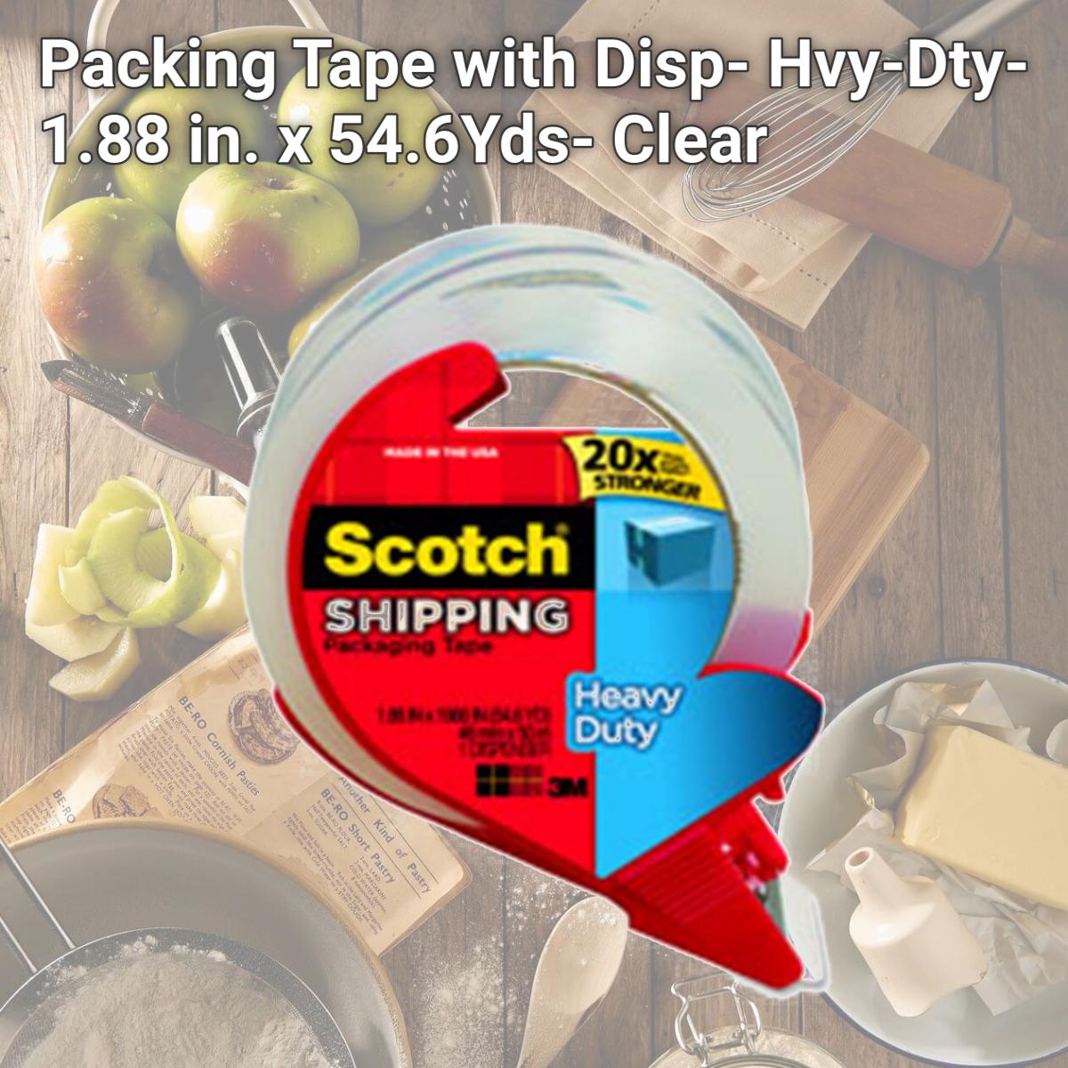 Picture of 3M MMM3850RD Packing Tape with Disp- Hvy-Dty- 1.88 in. x 54.6Yds- Clear